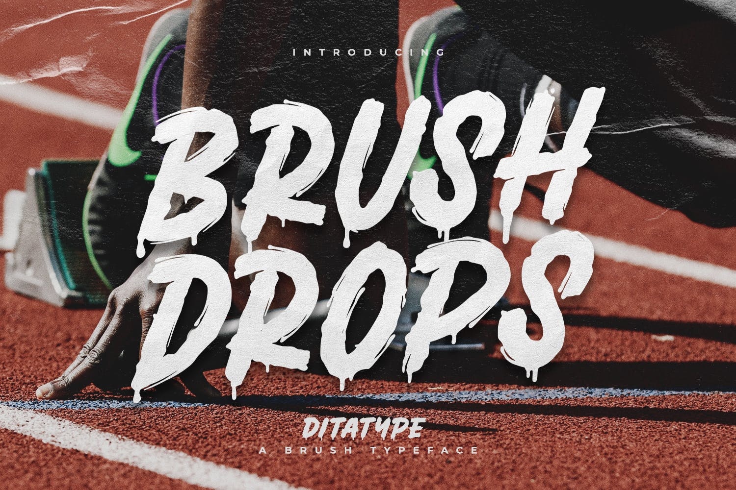 Brush Drops Regular Font preview