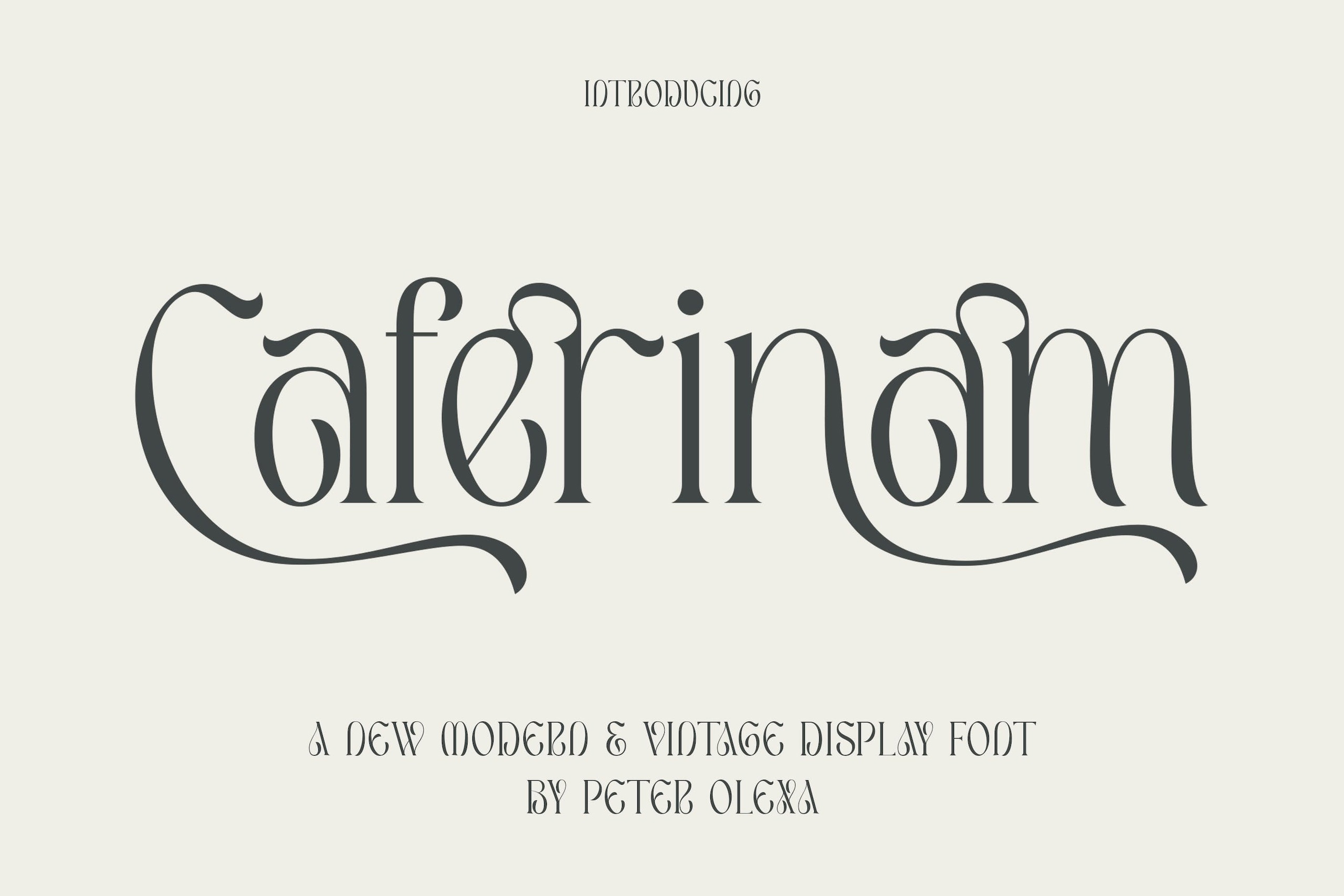 Caferinam Font preview