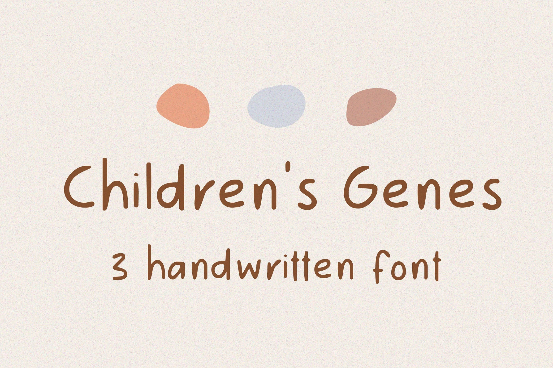 Childrens Genes Regular Font preview