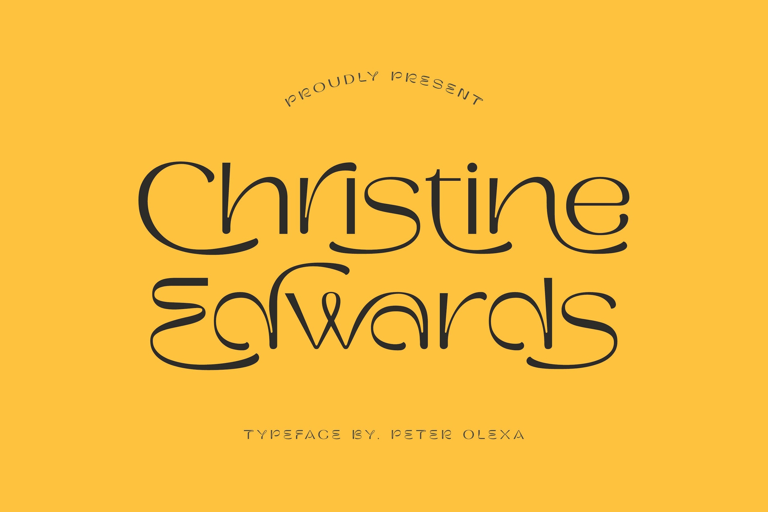 Christine Edwards Regular Font preview