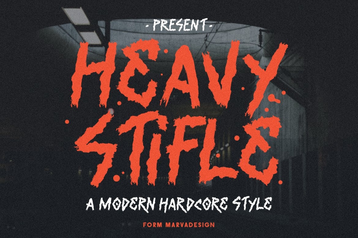 Heavy Stifle Font preview