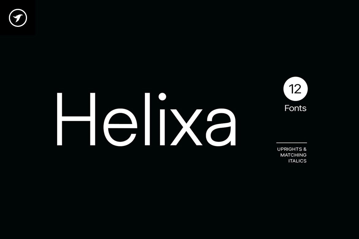 Helixa BlackItalic Font preview