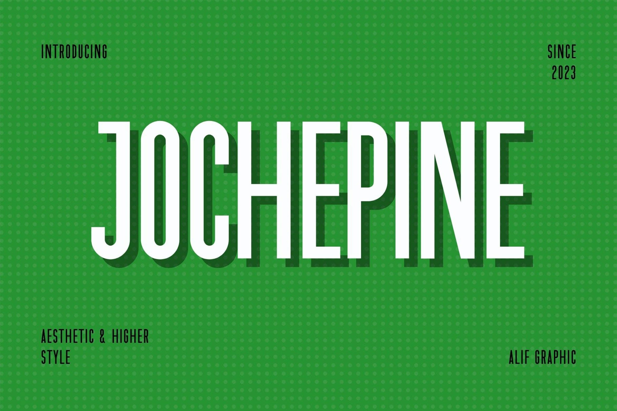 Jochepine Font preview