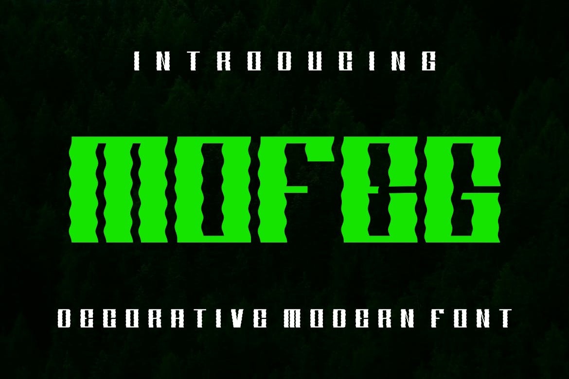 Mofeg Font preview