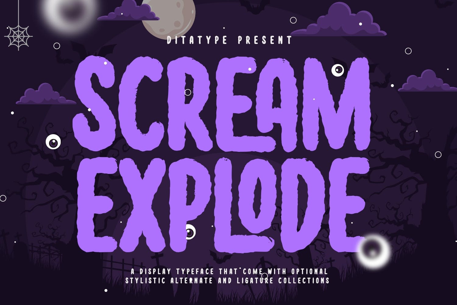 Scream Explode Font preview