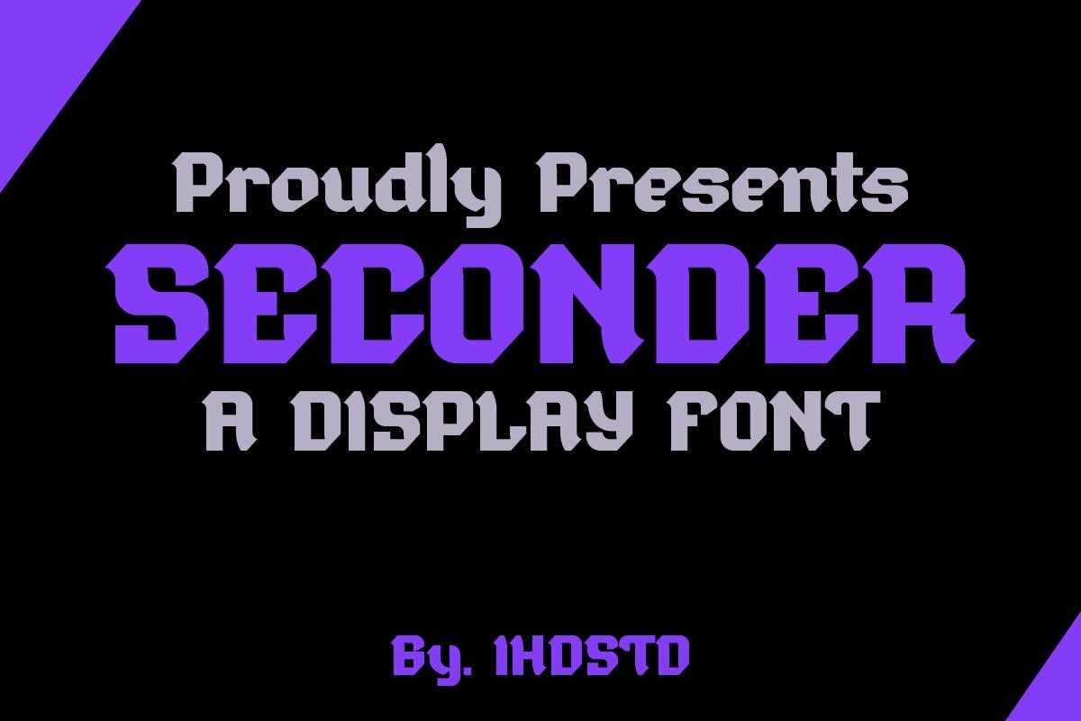 Seconder Font preview