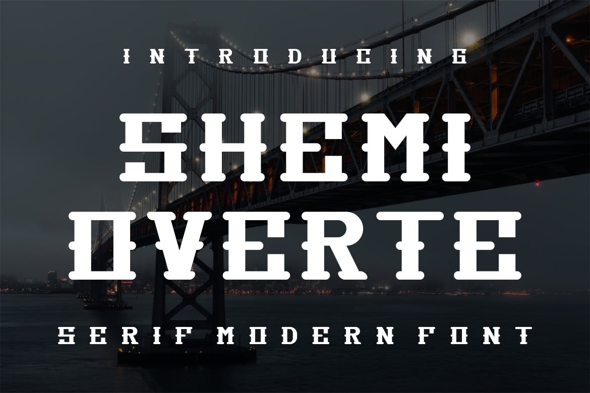 Shemi Overte Font preview