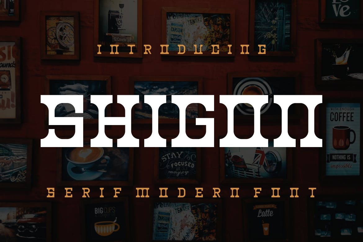 Shigon Font preview