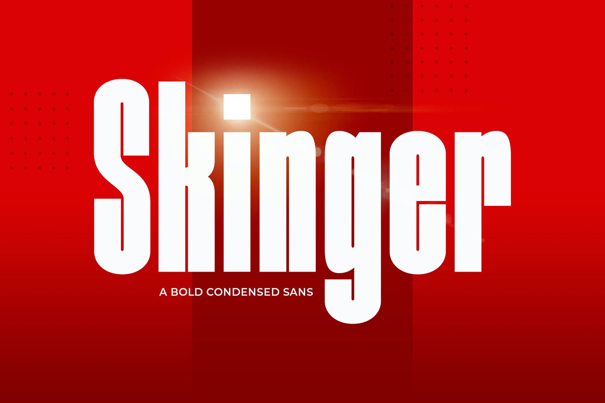 Skinger Font preview