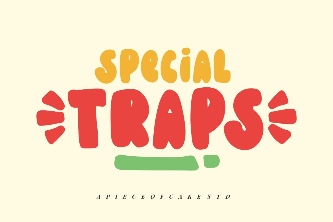Special Traps Font preview