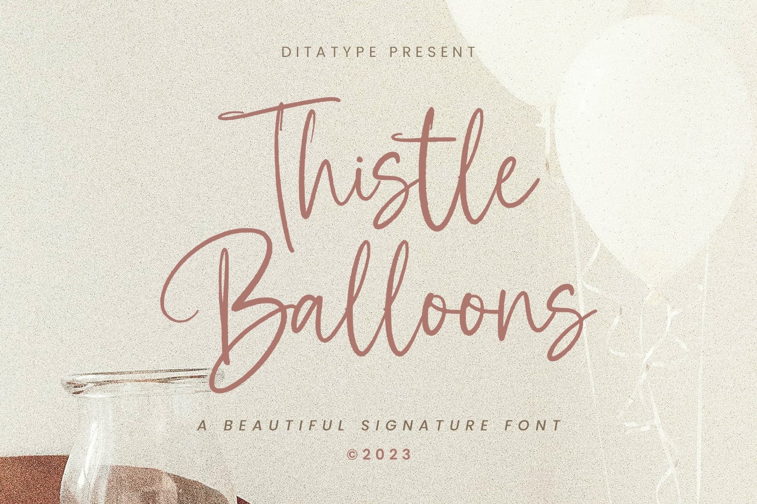 Thistle Balloons Regular Font preview