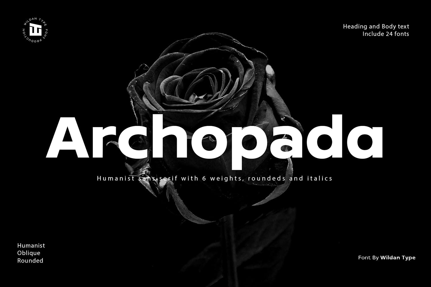Archopada Extra Bold Font preview