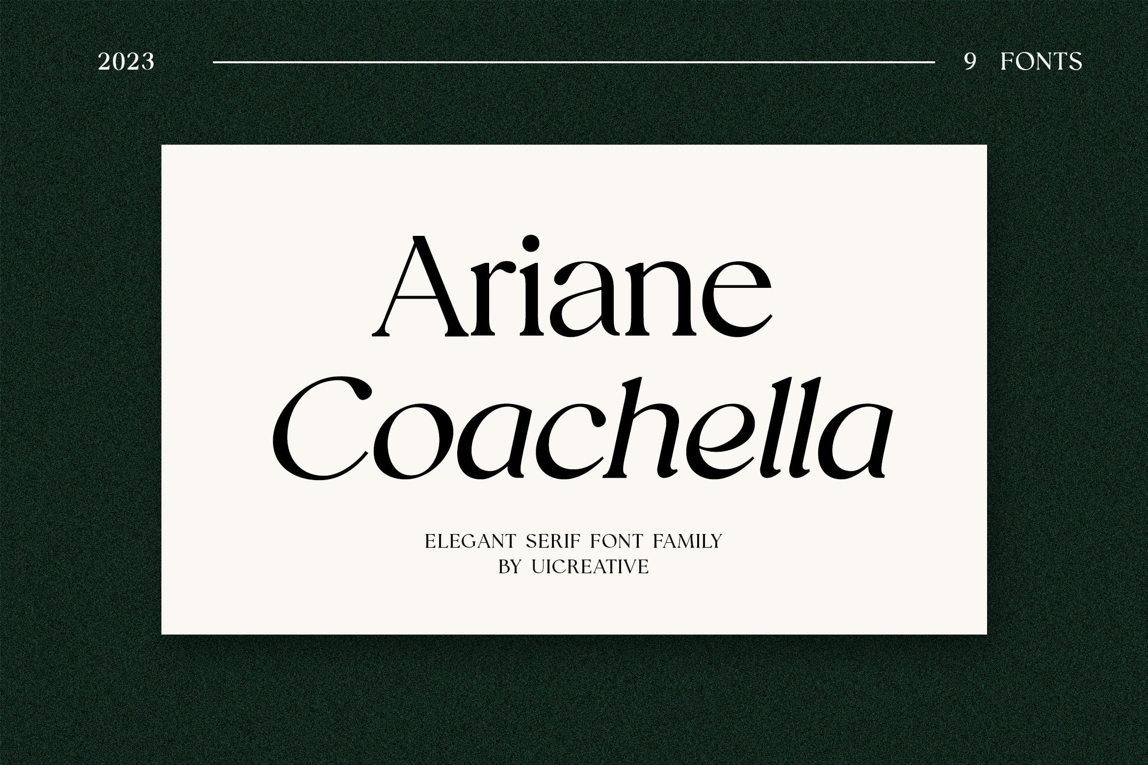 Ariane Coachella Font preview