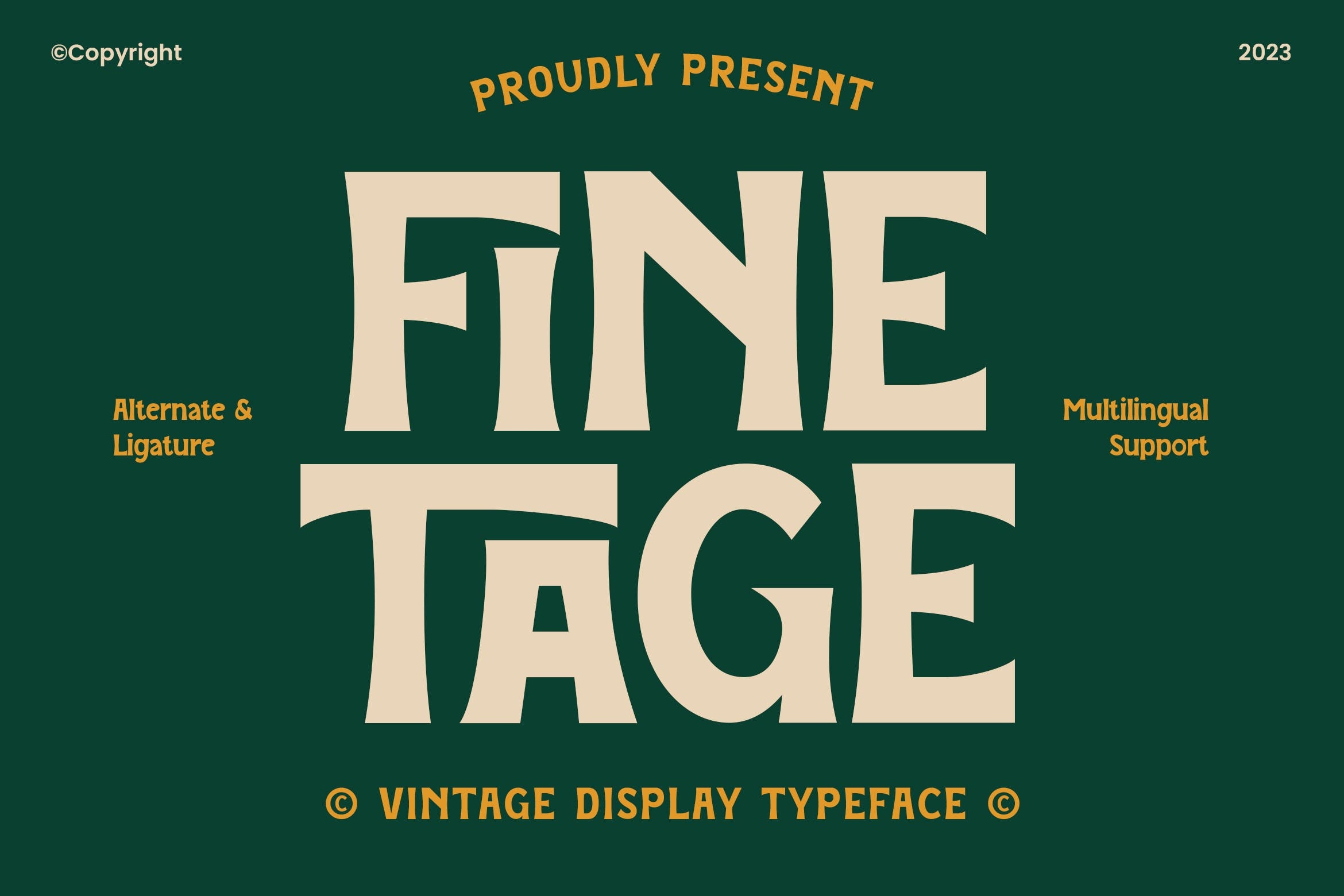 Finetage Font preview
