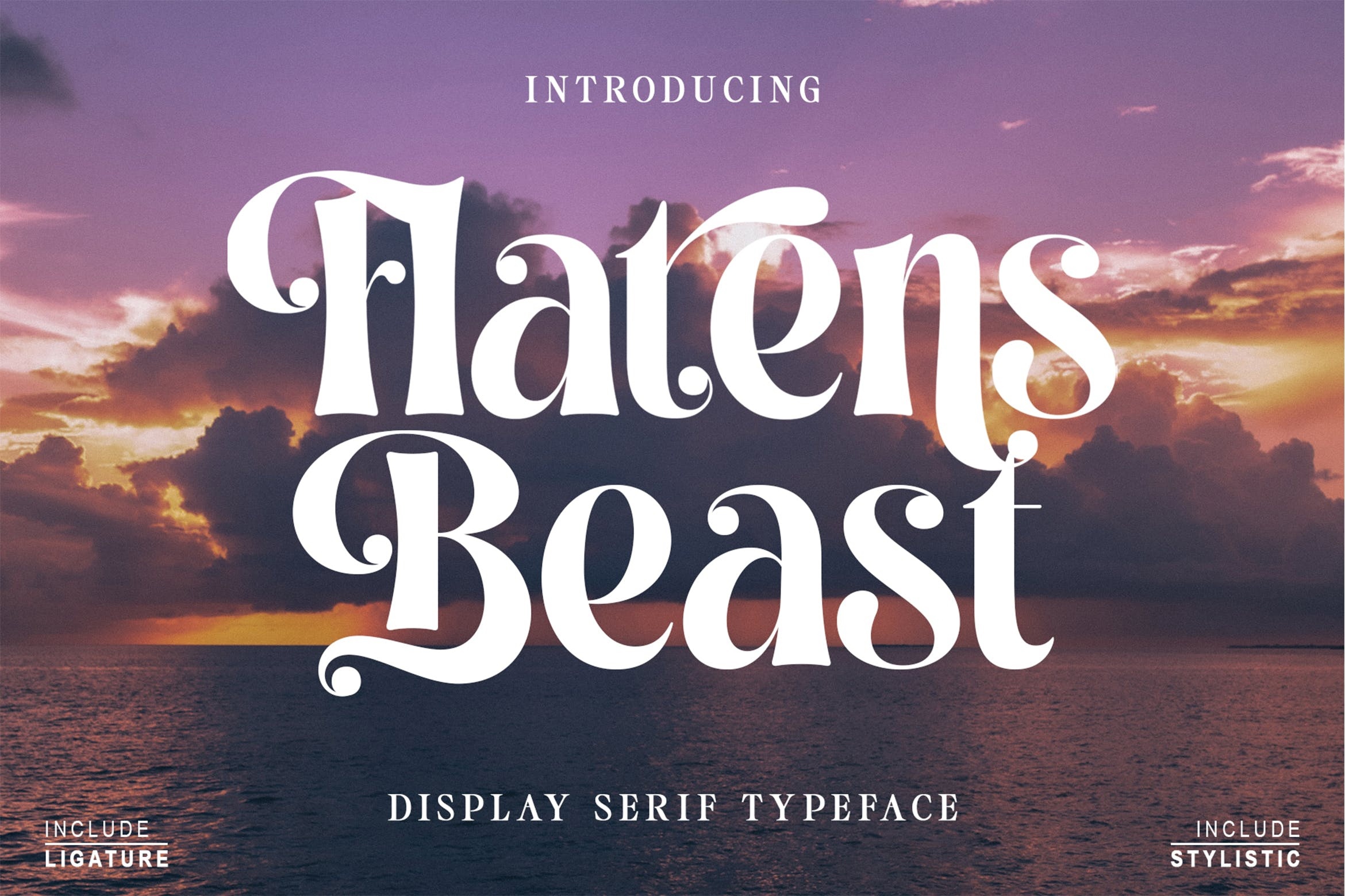 Flatens Beast Font preview