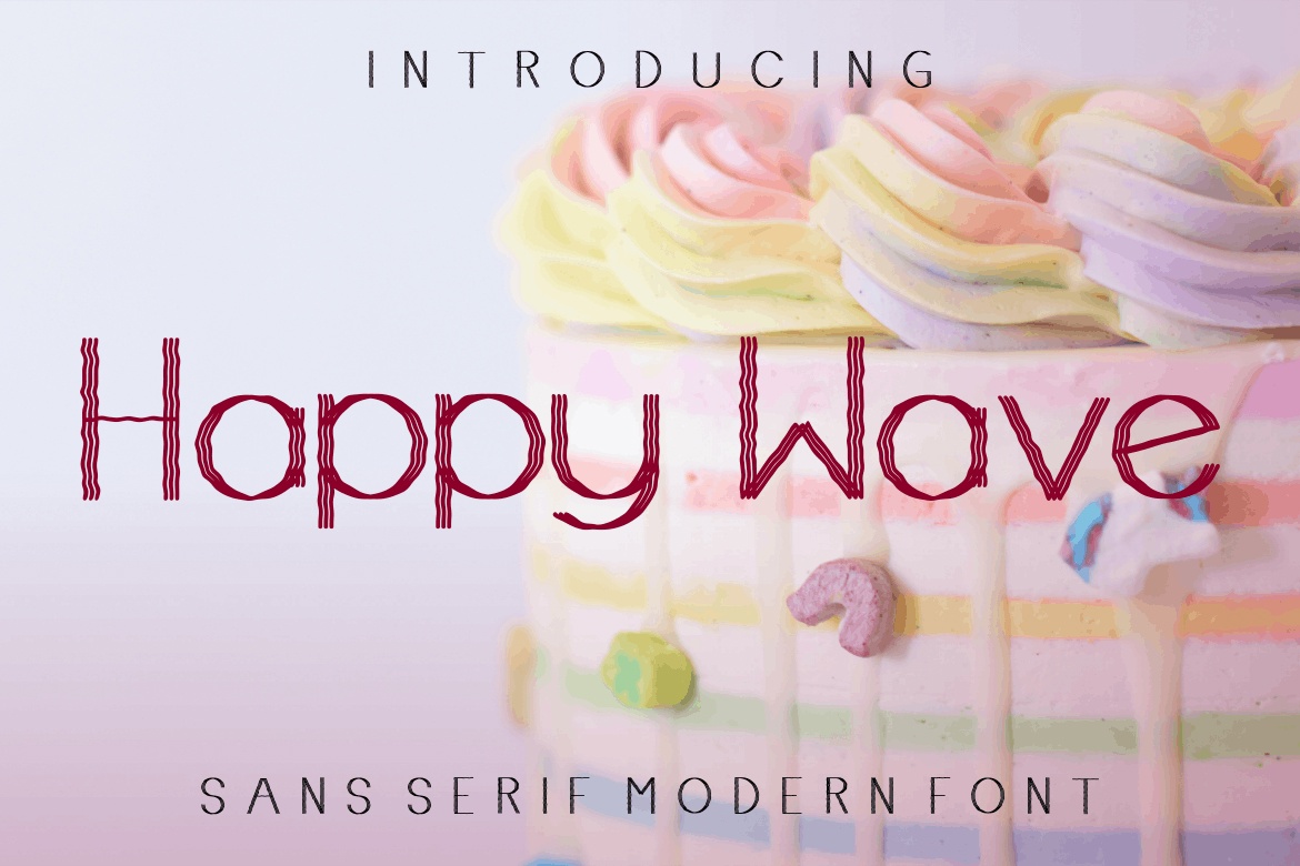 Happy Wave Font preview