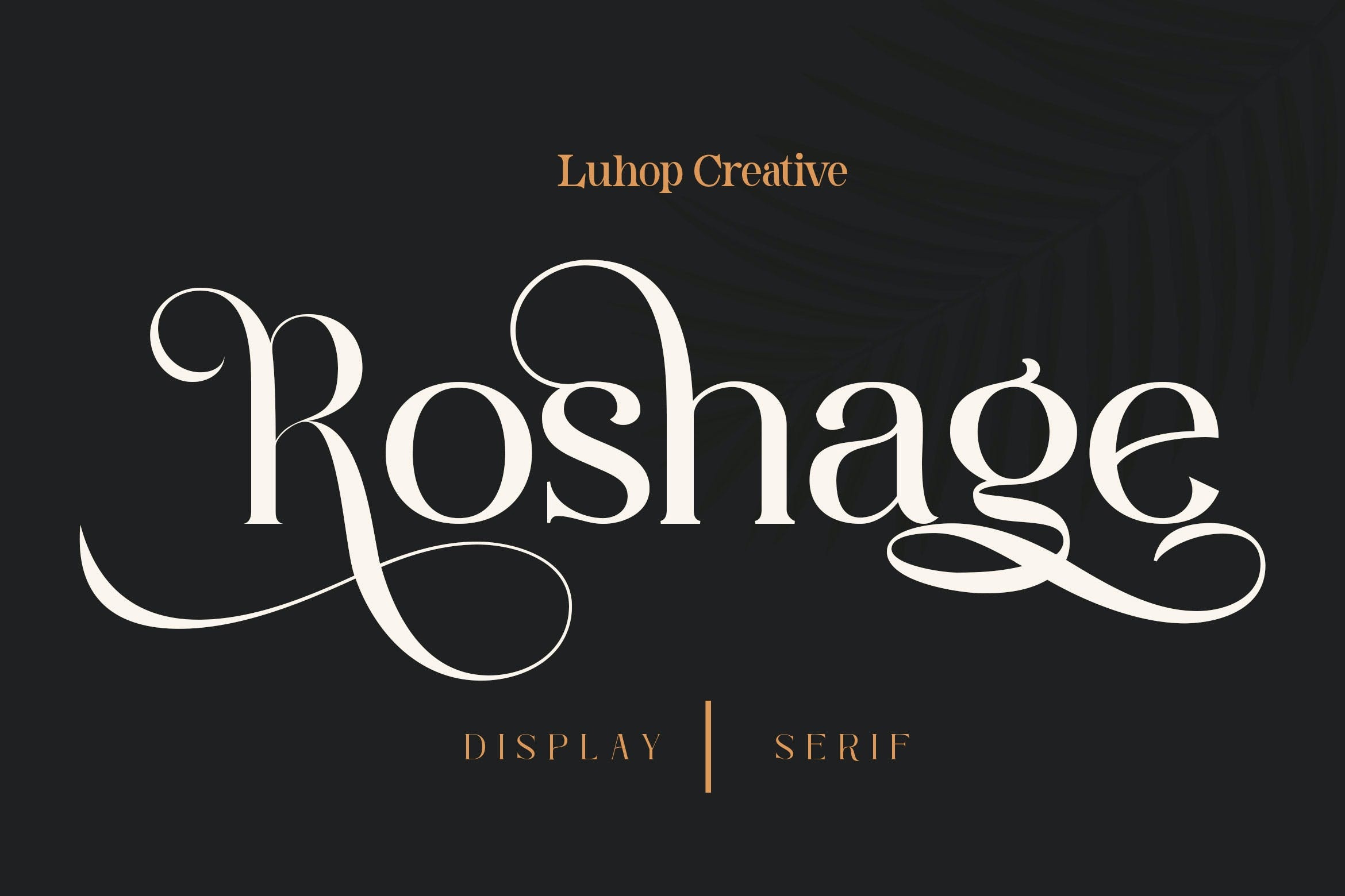 Roshage Font preview