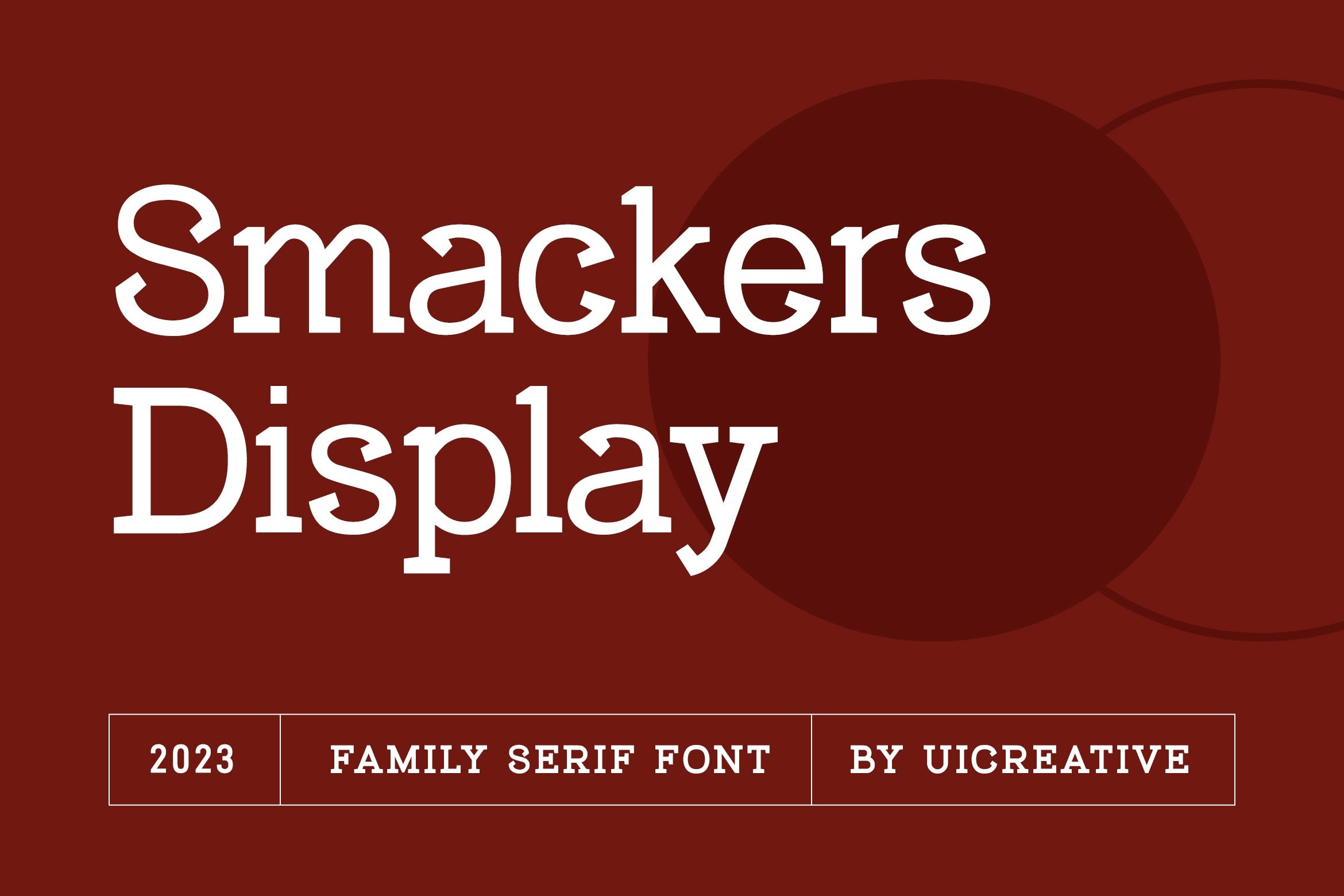 Smackers Display Regular Font preview