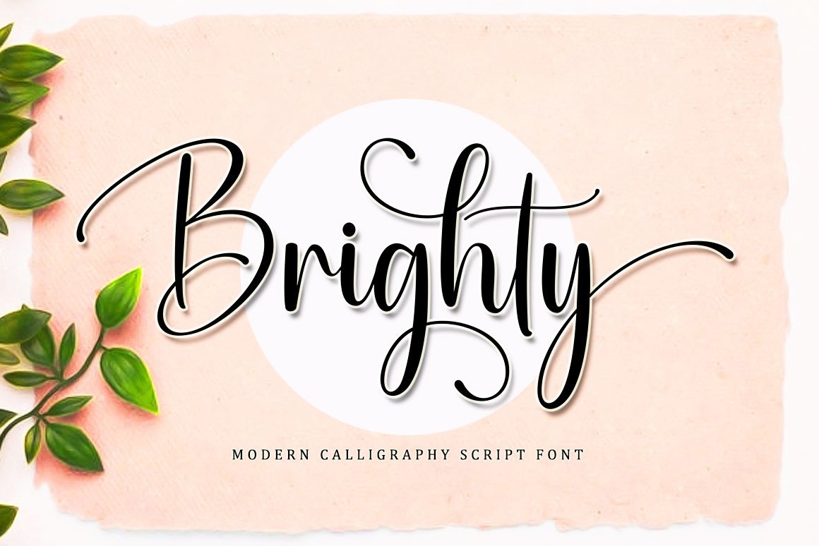 Brighty Font preview