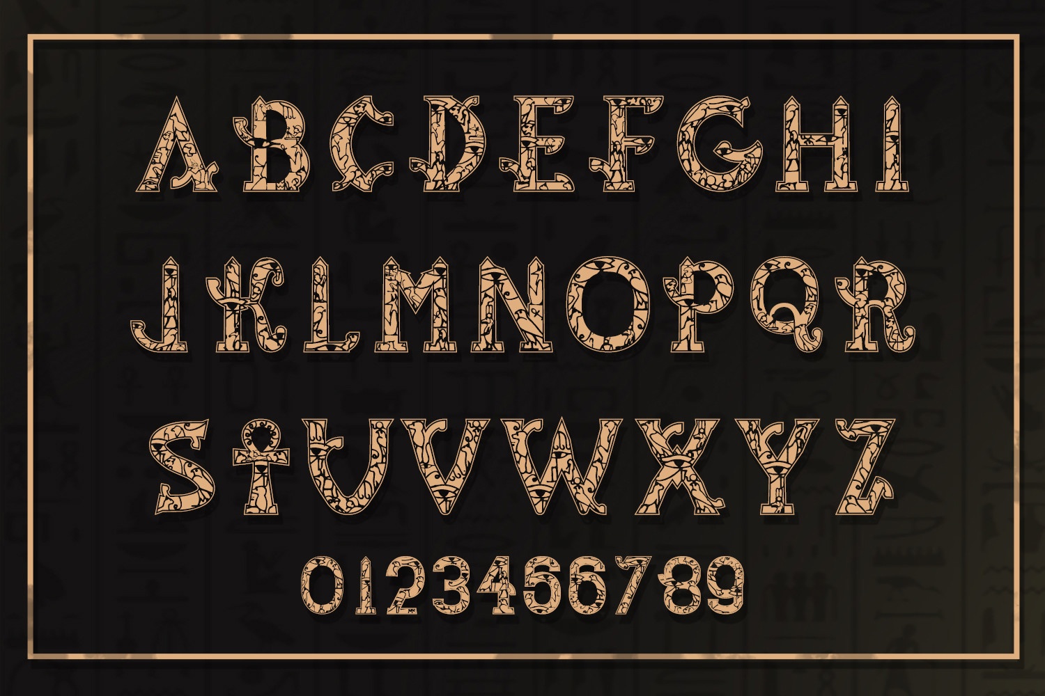 Besho Pharaoh Font preview