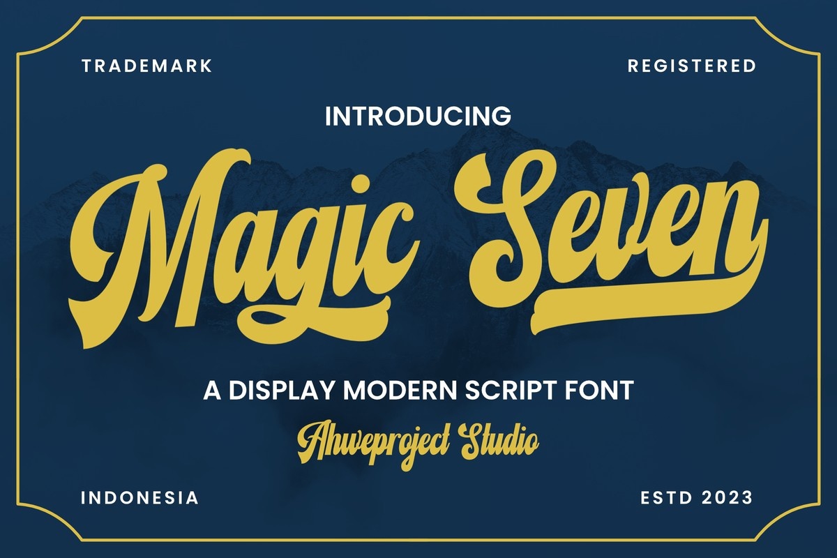 Magic Seven Regular Font preview