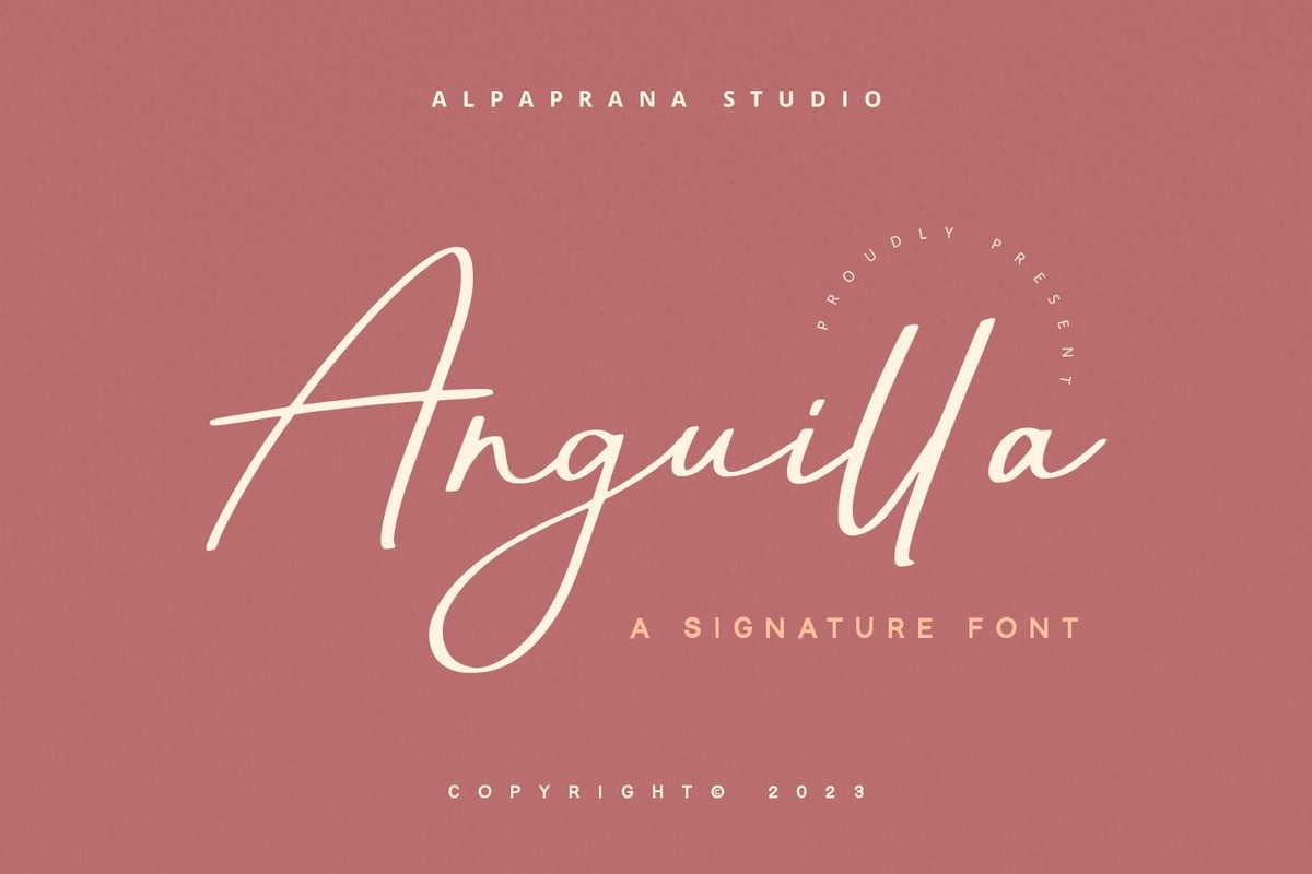 Anguilla Font preview