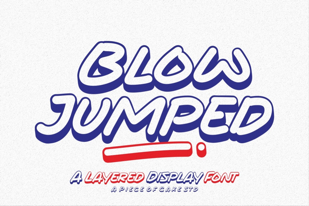 Blow Jumped Font preview