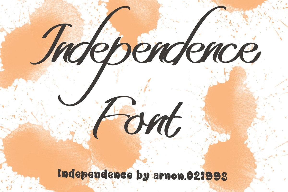 Independence Font preview