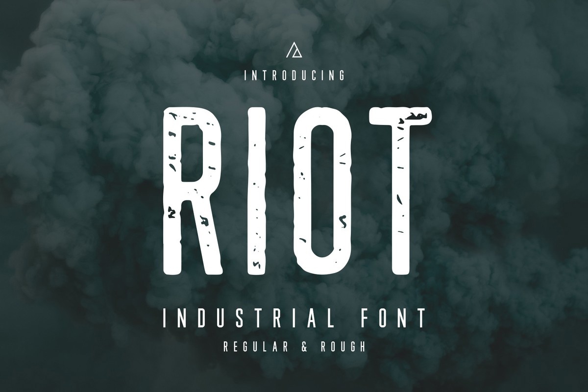 Riot Rough Font preview