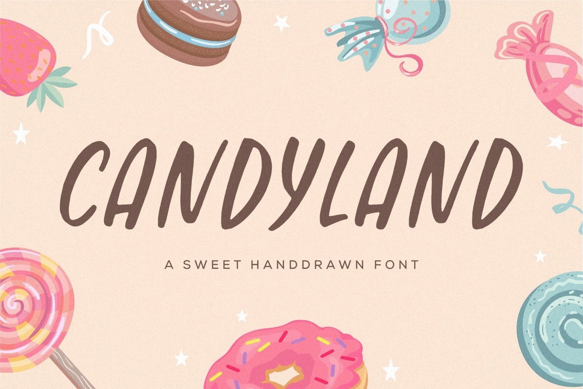Candyland Regular Font preview