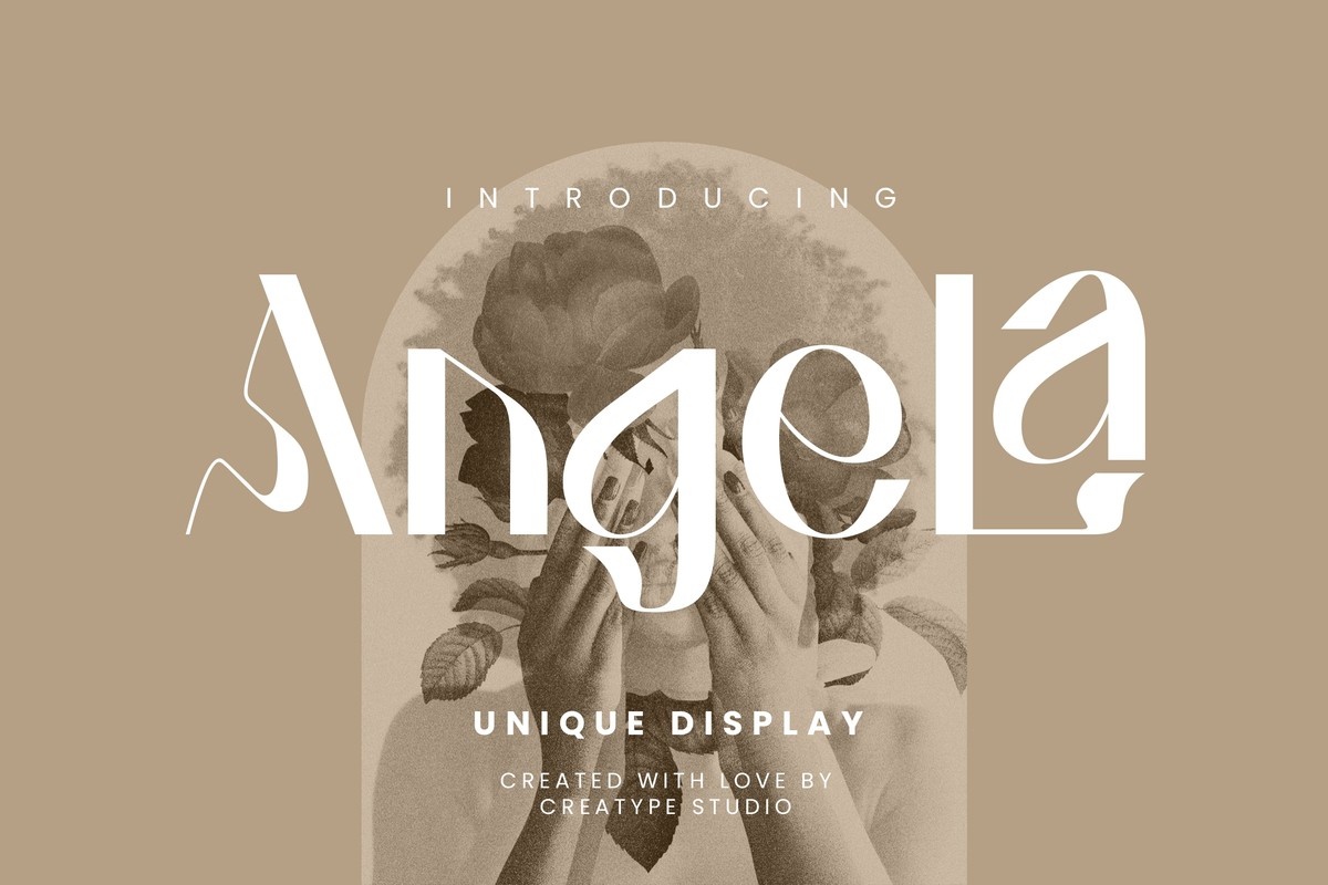 Angela Regular Font preview