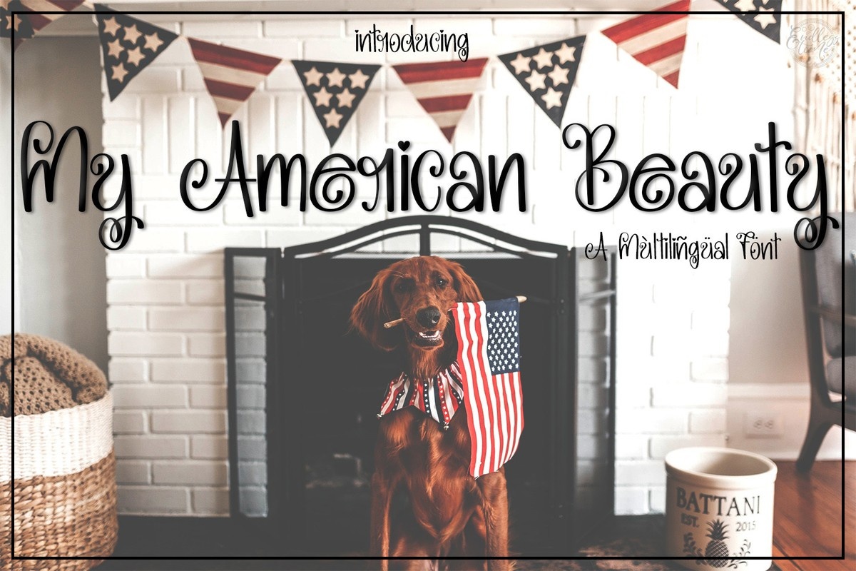 My American Beauty Regular Font preview
