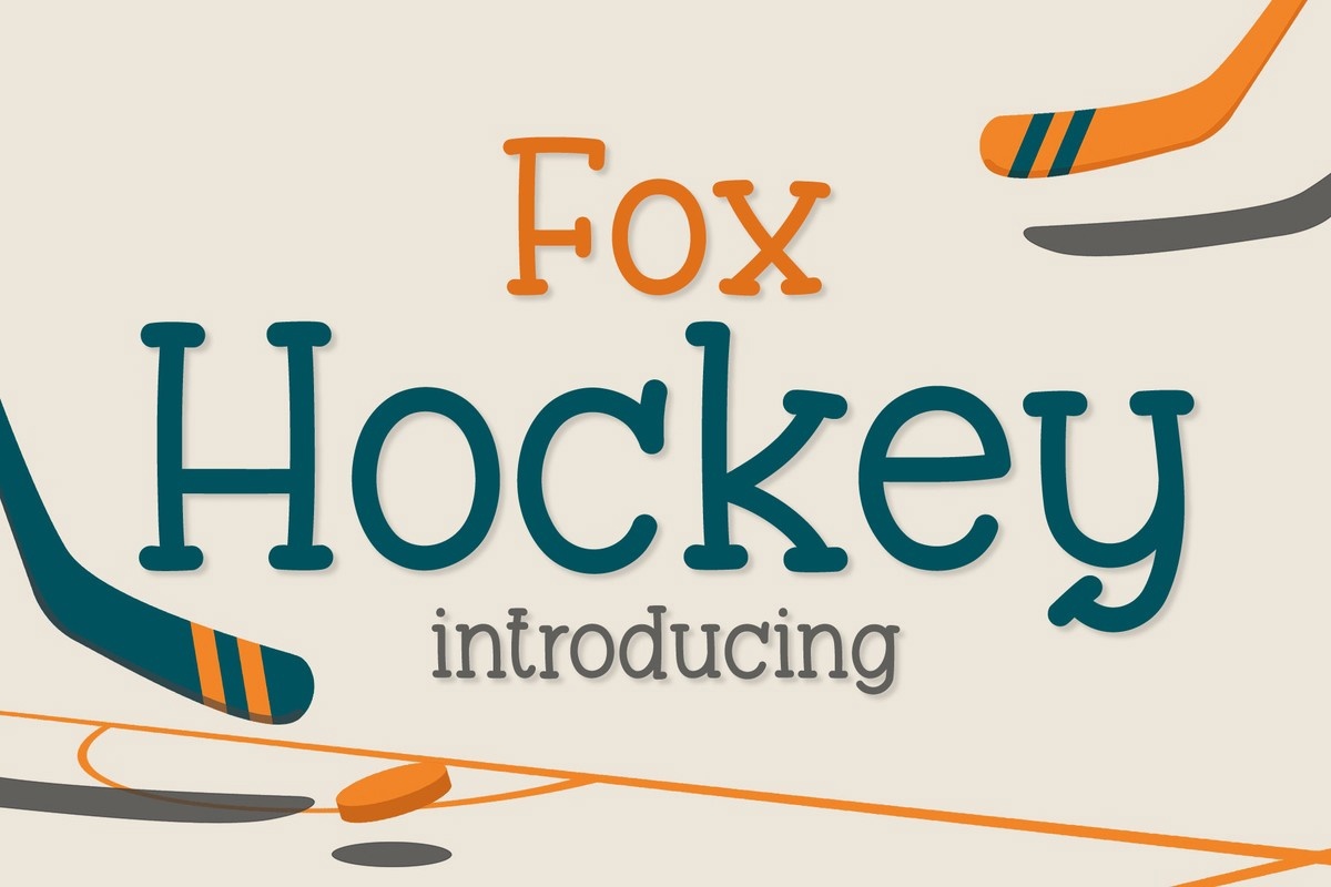 Fox Hockey Font preview