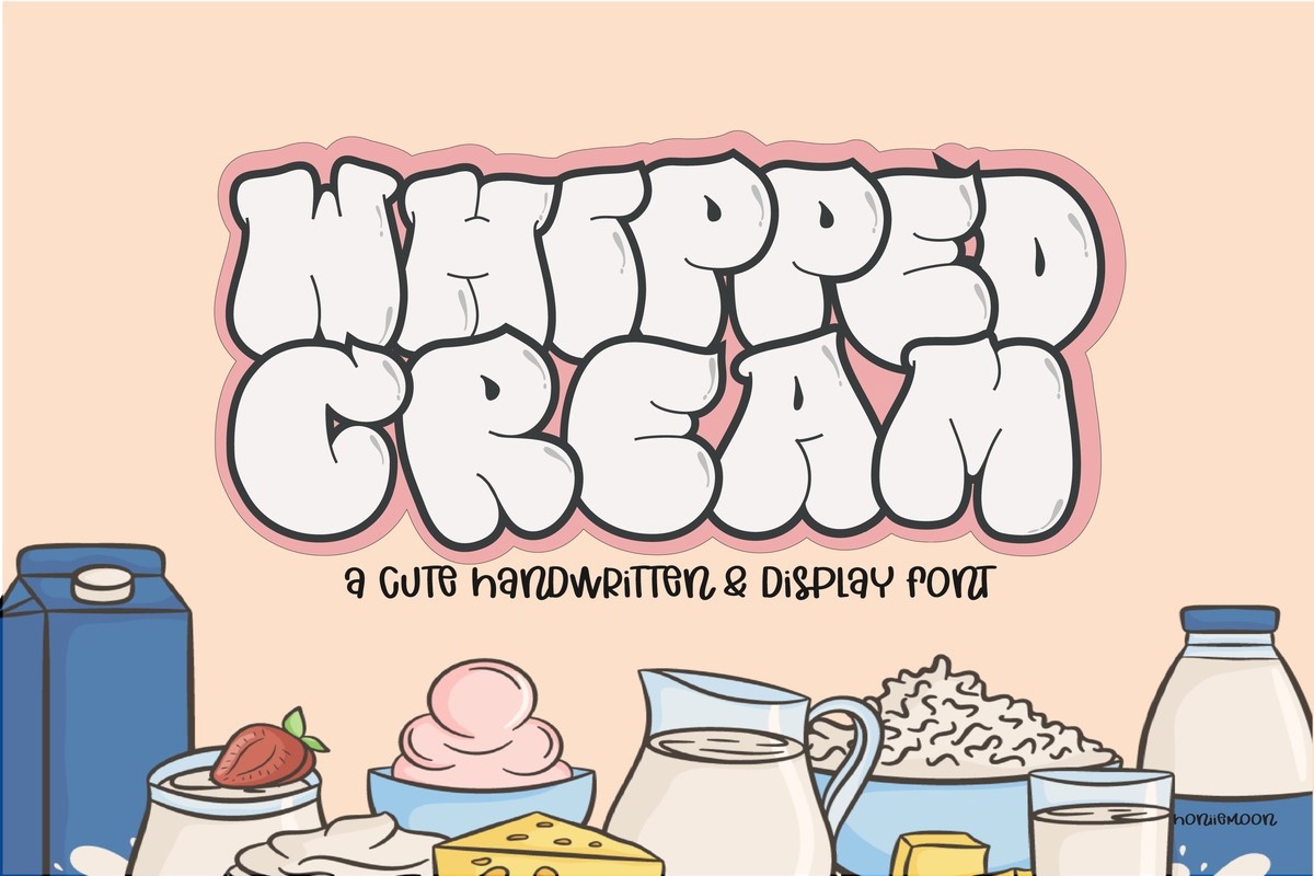 Whipped Cream Regular Font preview