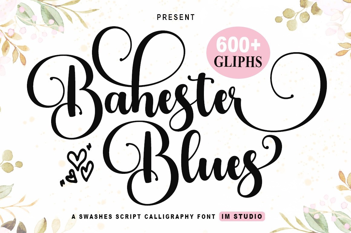 Bahester Blues Regular Font preview