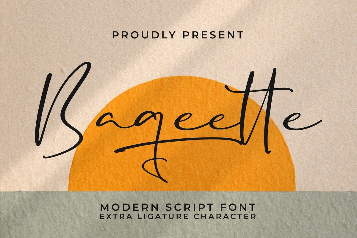 Baqeette Regular Font preview