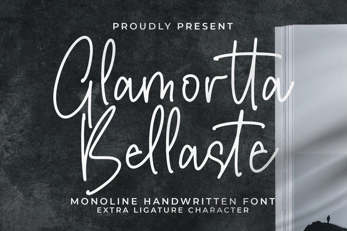 Glamortta Bellaste Font preview