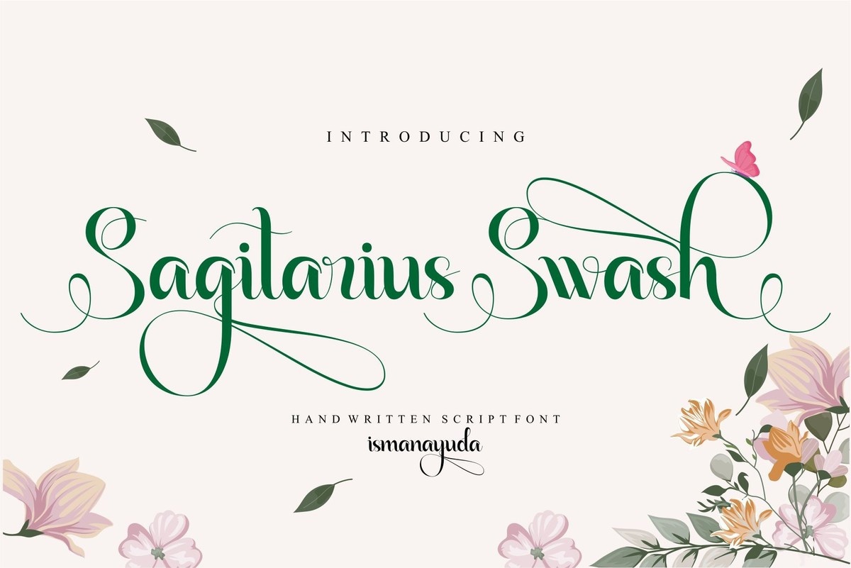 Sagitarius Swash Regular Font preview