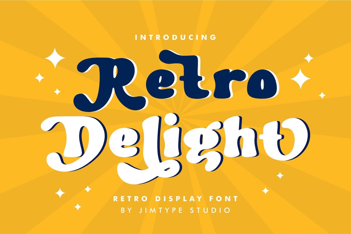 Retro Delight Font preview
