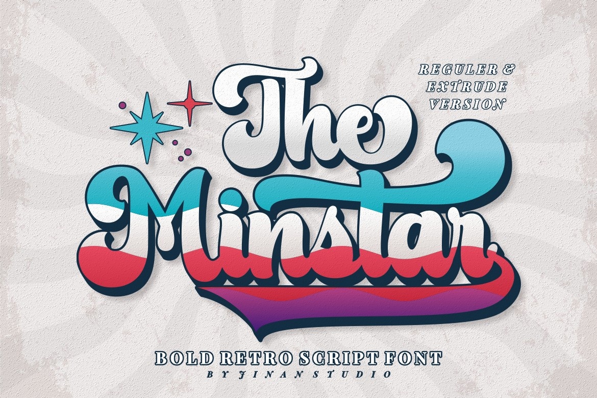 The Minstar Font preview