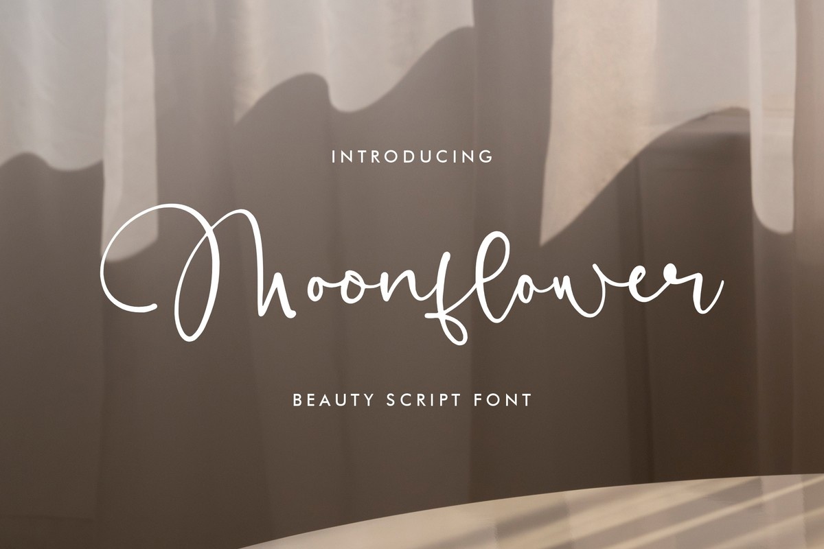 Moonflower Font preview