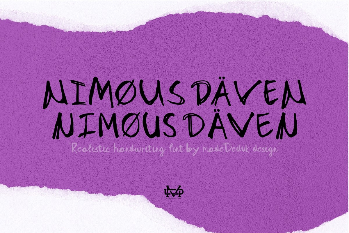 Nimous Daven Font preview