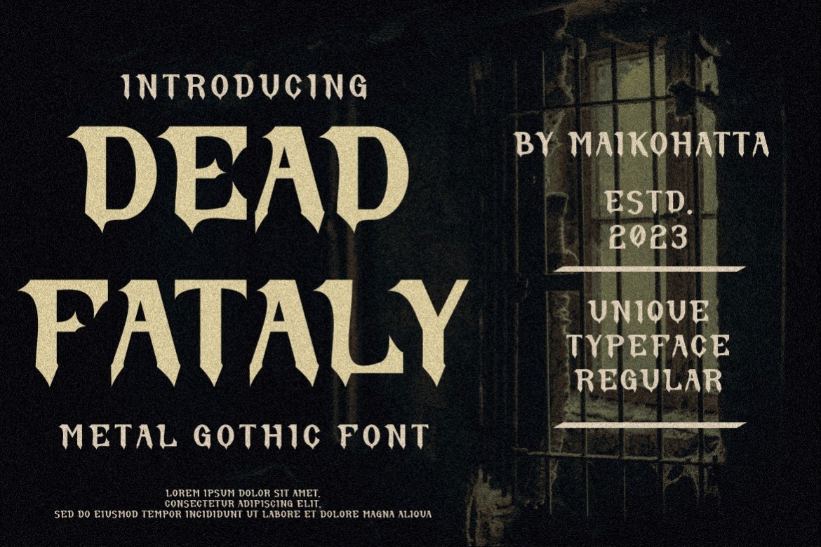 Dead Fataly Font preview