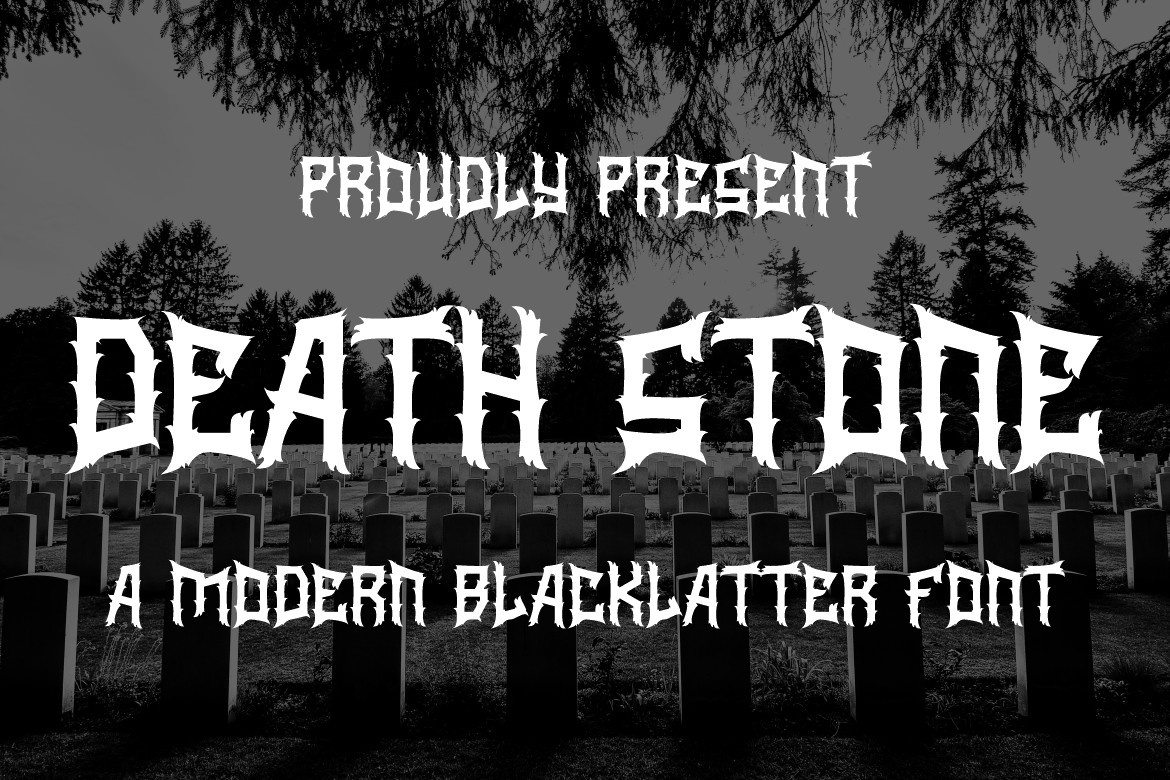 Death Stone Regular Font preview