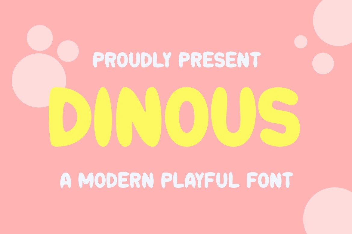 Dinous Font preview