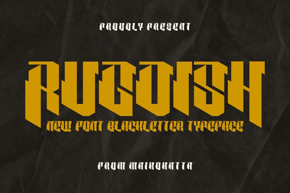 Rugdish Regular Font preview
