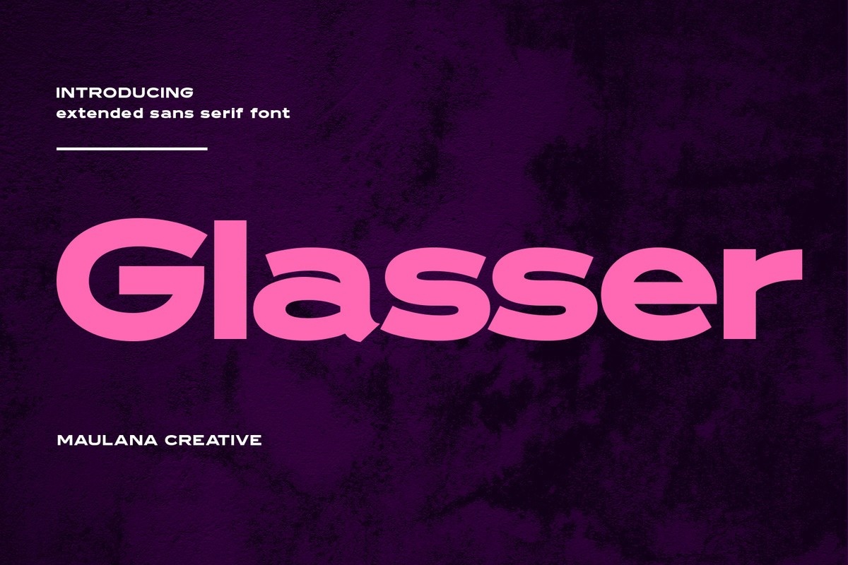 Glasser Font preview