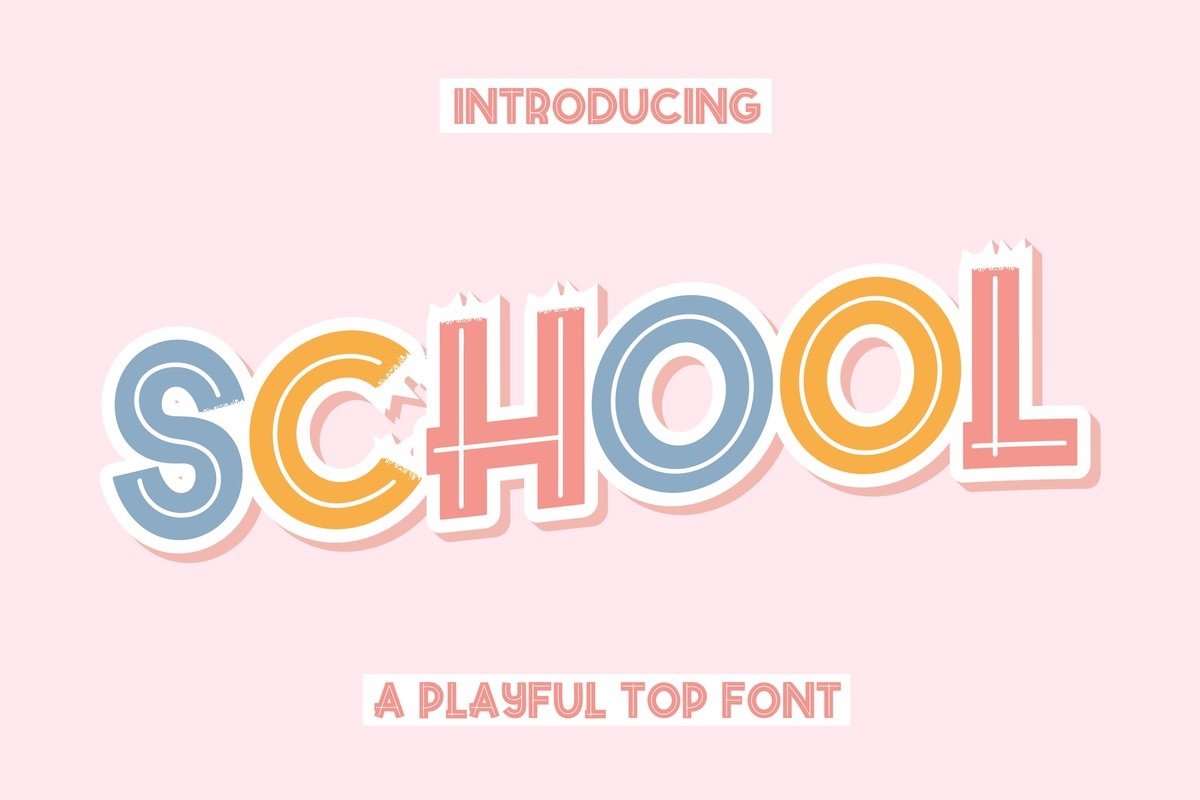 School Regular Font preview