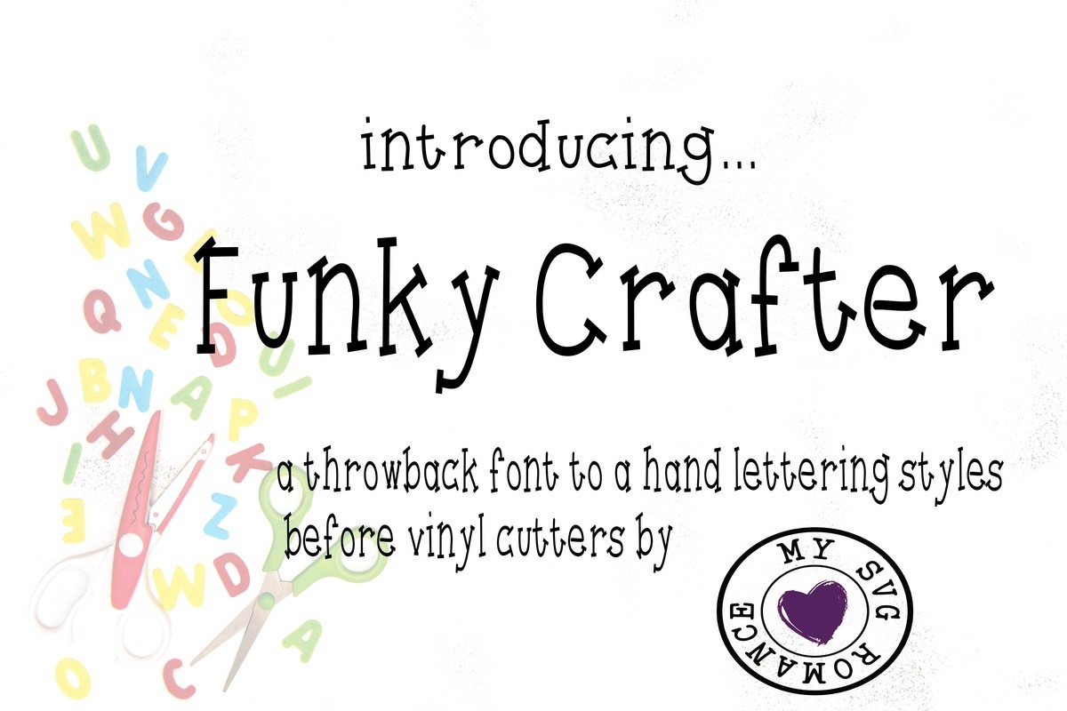 FunkyCrafter Font preview