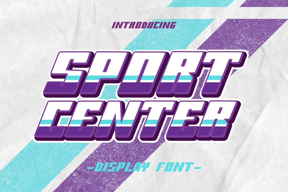 Sport Center Font preview